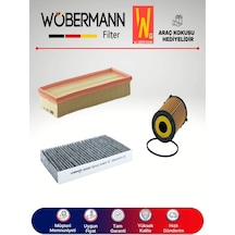 Wöbermann Citroen C3 1.4 HDI Filtre Bakım Seti 2002-2009 3'lü Karbonlu