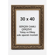 30 X 40 Fotograf Resim Belge Serifika Diploma Çerçevesi Gerçek Camlı 016