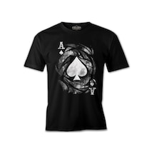 Ace Of Spades Vintage Logo Siyah Erkek Tshirt 001