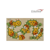 Abc Tırtıl Figürlü Çocuk Harf Öğrenme Puzzle
