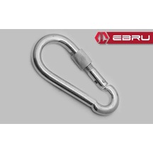 Ebru Vidalı Karabina, Kanca, Çengel 6mm - 5 Adet Çok Renkli