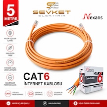 Nexans 5 Metre Cat6 Data Kablosu Turuncu Halojen Free Patch Cord