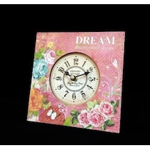 MUTFAK SAATLERİ-MB KARE DREAM TEMALI MASA-DUVAR SAATİ-16*16*3 CM