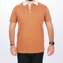 Polo Yaka Tshirt Kahve-bej Yakalı