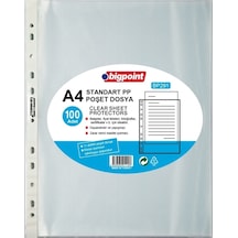 Bigpoint Poşet Dosya A4 100 Lü Bp291 Şeffaf Dosya Gömlek Föy