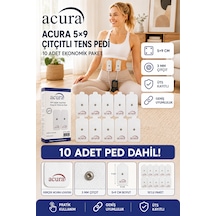 Acura 5x9 Çıtçıtlı Tens Pedi 10 Adet