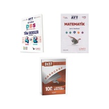 2027 2027 Limit Ayt Tüm Dersler Eşit Ağırlık 4 2 + Matematik Soru + Anla Kazan Paragraf Deneme 3'lü Set