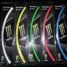 Monster Gri Jant Şeridi Renkli
