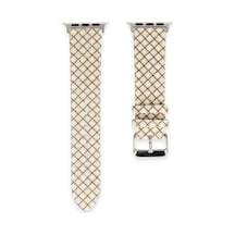 Watch 38mm Karo Motif Kordon Saat Değildir - Mavi Diğer