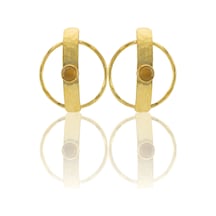 Kadir Jewellery 22 Ayar Altın Kaplama Vintage Küpe -el İşçiliği Ve Hipoalerjenik Küpe Sarı 92330666