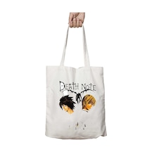 Art Hediye Anime Death Note Face To Face İki Taraf Kalıcı Yıkanabilir Okul Plaj Omuz Bez Çanta Çok Renkli