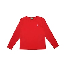 United Colors Of Benetton Benetton Kız Çocuk Uzun Kollu Basic T-shirt Bnt-g21576 Kırmızıı