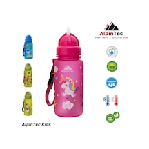 Alpintec Unicorn Pembe Tritan Çocuk Pipetli Su Matara 400 Ml Diğer