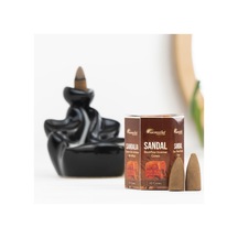Aromatika Sandal Aromalı Backflow Geri Akış Konik Tütsü