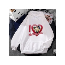 Tarzsokak Beyaz Unisex Arkadaşımı Seviyorum Kiti Connor Cep Giyim İle Kapüşonlular Streetwee