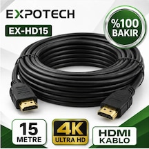 Expotech Ex-hd15 15metre 4k Hdmı Kablo Görüntü Ve Ses Aktarım Kablosu