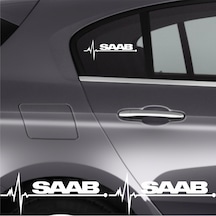 Saab 900 İçin Uyumlu Aksesuar Oto Ritim Sticker 2 Adet 20 9 Cm