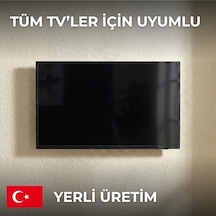 Sabit Tv Duvar Askı Aparatı 43-65 İnç 109-165 Cm Lcd/led Uyumlu 40 Kg Taşıma Kapasitesi Vesa 200x200-600x600 Samsung, Lg, , Sony, Sunny İle Uyumlu Güçlü Ve Güvenli Tasarım