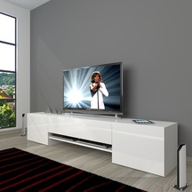 Decoraktiv 1e1 Slm Tv Ünitesi Tv Sehpası - Parlak Beyaz Parlak Beyaz