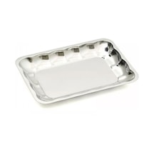 Abant Çelik Dilimli Köşeli Kayık Tabak No:1 3'lü Set Metal