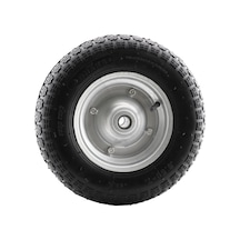 Onaks El Arabası Yük Taşıma Tekeri Bilyeli Rulmanlı Havalı Şambrelli 350x70 Mm Çelik Jant Tekerlek