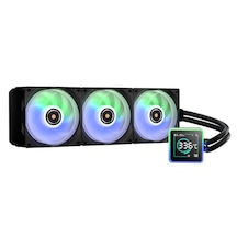 Bitfenix Kuzy Bfw-kcd-360-bb27a-rp Dijital Göstergeli Argb Fanlı Am5/lga1851 Siyah 360mm Lcd Sıvı Soğutma 398 X 120 X 27 Mm