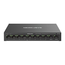 Ms110cp 10 Port Poe+ Switch 8 Port Poe Kamera Switch 2 Gigabit Uplink 65w 250m Extend Vlan Network Switch Güvenlik Sistemi Uyumlu