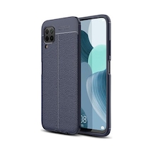 Huawei P40 Lite Kılıf Yoğun Silikon Malzemeli Uzun Ömürlü Niss Premium Kapak Lacivert