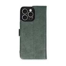 Lvsqvr Newface Apple Uyumlu iPhone 16 Pro Max Kılıf Trend S Plus Kapaklı Kılıf - Yeşil