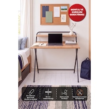 Arpelia Çalışma Masası Tam Katlanır 85x55x73 Cm Antrasit - Atlantik Çam