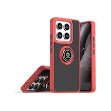 Ilkeshop Newface Xiaomi Mi 15 Kılıf Montreal Yüzüklü Silikon Kapak - Kırmızı