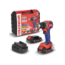 Workpro Wp390022 20volt 2.0ah Li-ion 65nm. Çift Akülü Kömürsüz Profesyonel Şarjlı Matkap