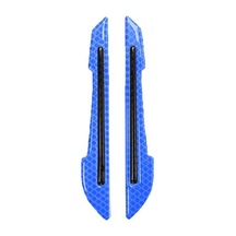 Mavi 1 Çift Anti-çarpışma Şerit Evrensel Araba Malzemeleri Güçlü Yapışma Otomatik Kaçınma Koruyucu Etiket Mini Anti-çizik