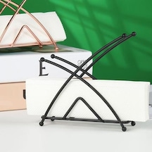 Soğuk Siyah Ayakta Metal Doku Tutucu Geometrik Ağır Demir Yemek Masası Kağıt Havlu Peçete Klip Dağıtıcı Organizatör Ev Otel Mutfak Malzemeleri