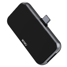 Wiwu Alpha T5 Pro 4 in 1 Type-C Hub HDMI 4K + 3.5 mm Aux + USB 3.0 Çoğaltıcı Adaptör Gri ZORE-218471