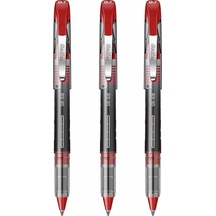 Kırmızı Pilot Kalem Sr-68 Roller Pen 3 Adet Scrikss Pilot Kalem 0.7 Mm Roller Uçlu Pilot Kalem İnce Uçlu Likit Mürekkep Kırmızı