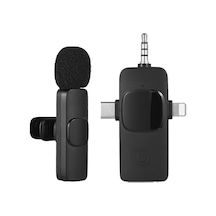 Xindoker Kablosuz Yaka Klips Mikrofonu - Gürültü Engelleme, Düşük Gecikme, Telefon/kamera Uyumlu, 360 Tüm Yönlü Ses Alıcı