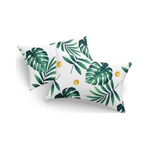 Eponj Home 2'li Yastık Kılıfı Monstera Yeşil