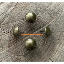 Dmr 3cm Antik Kabara Antik Sarı Renk Kabara Raptiye Koltuk Çivisi 30adet Çivi 3 Cm