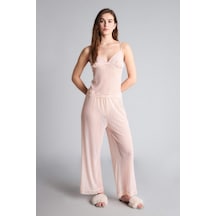 Defacto Şifon Pijama Takımı Askılı Üst Alt G1545AX26SP