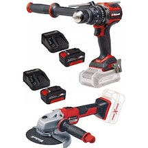 Einhell TP-CD 18/120 Li-i Bl Matkap + Axxio 18/150 Avuç Taşlama + 2x4.0AH Akülü Kömürsüz Set
