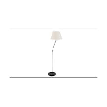 Rsylight Akrobatik Mafsallı Retro Rustik Siyah Krem Başlık Köşe Lambası Lambader Çap:45 Cm