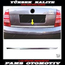 Skoda Superb Krom Bagaj Alt Çıtası 2001-2008 Arası Paslanmaz Ç.