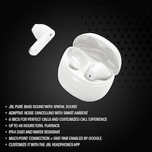 Jbl Tune Flex2 Nc Kulakiçi Tws Kulaklık,ghost Beyaz 50 x 22