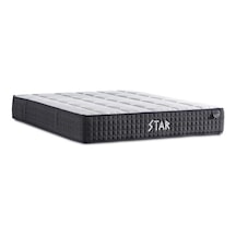 Star Yatak 140x200 Cm Çift Kişilik Nms Yaylı Saten Kumaşlı Full Ortopedik Sert Yatak Antrasit Bordür