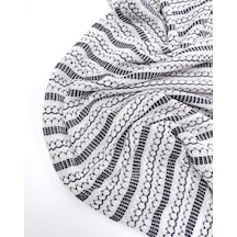 Siyah Beyaz Renklerde İncecik Tiril Tiril Triko Örme Kumaş Hırkalık & Kazaklık 190x200cm-12518 Siyah,beyaz