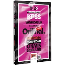 Yargı 2026 Kpss Lise Ön Lisans Vatandaşlık Orijinal 2010-2024 Konu Konu Çıkmış Sorular