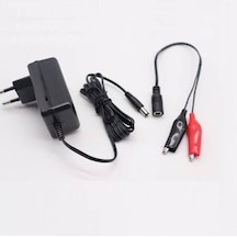 6 12 V 1A Akü Şarj Cihazı Adaptörü Krokodil Aparatlı Cdx