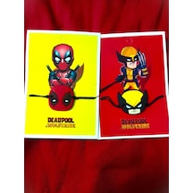 Deadpool & Wolverine Best Friends Çift İkili Arkadaş Bilekliği Renkli