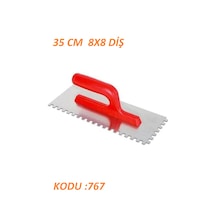 Dekor Seramik Malası Alman Yay Çeliği 35 Cm 8x8 Diş Kodu : 767